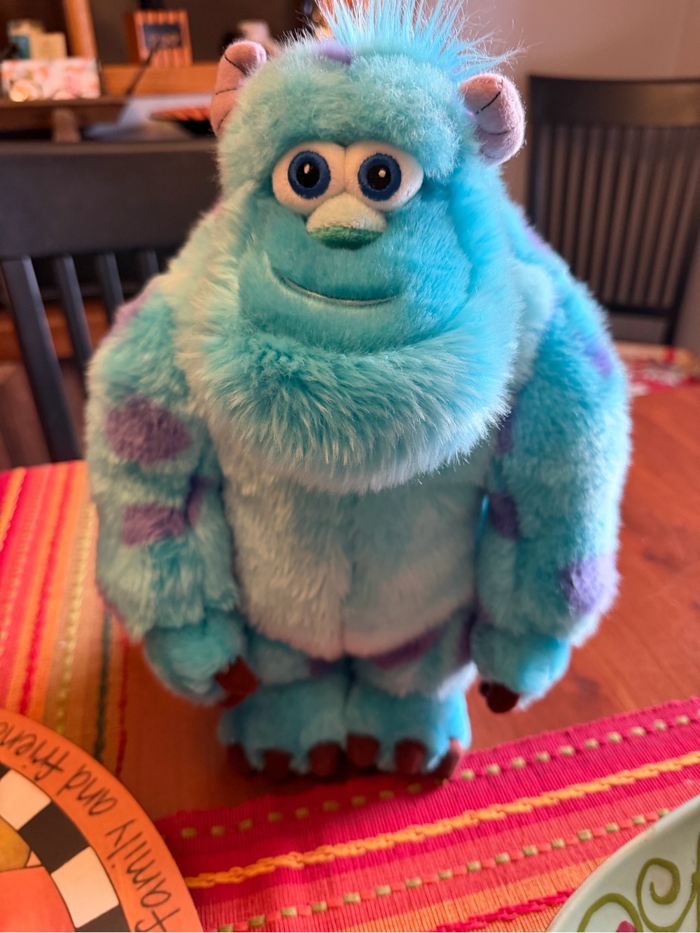 Sulley Plush Toy - Blue & Purple Kids Plush Stuffed Character